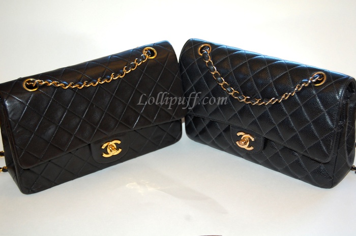 black caviar leather chanel bag