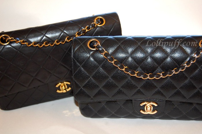 Chanel 2.55 Double Flap: Caviar vs Lambskin - Lollipuff