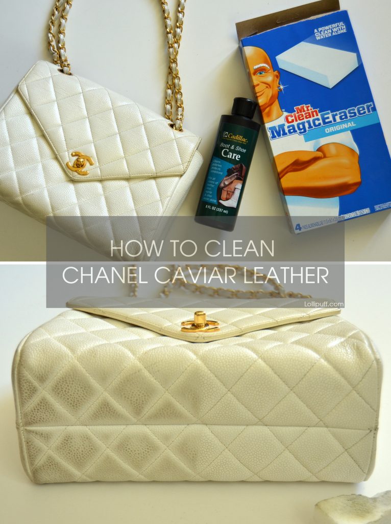 Chanel Chanel White Caviar Leather 2.55 10 Shoulder Bag Gold CC