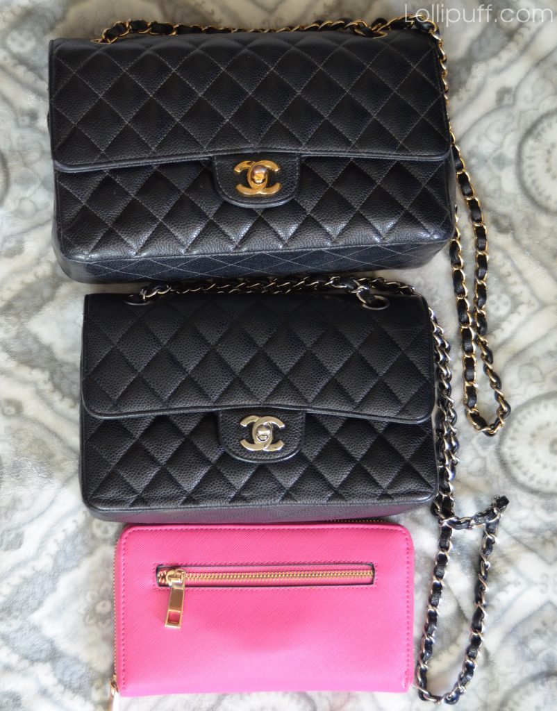 chanel small classic flap bag size