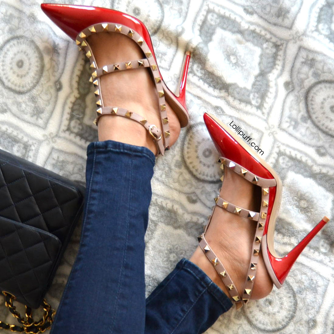 A Review of My Favorite Shoes: Valentino Rockstud Sandals - Lollipuff