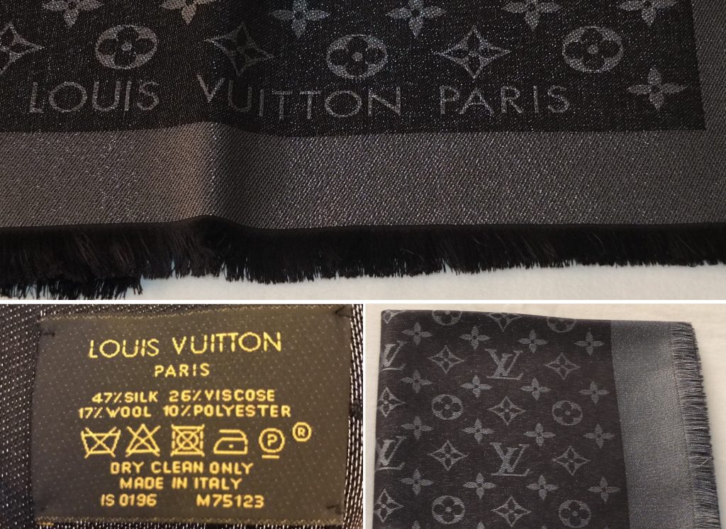 Authentic Louis Vuitton LV Monogram Shine Scarf Shawl Review
