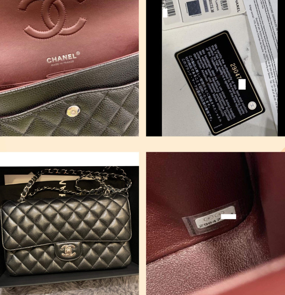 Chanel superfake serial sticker