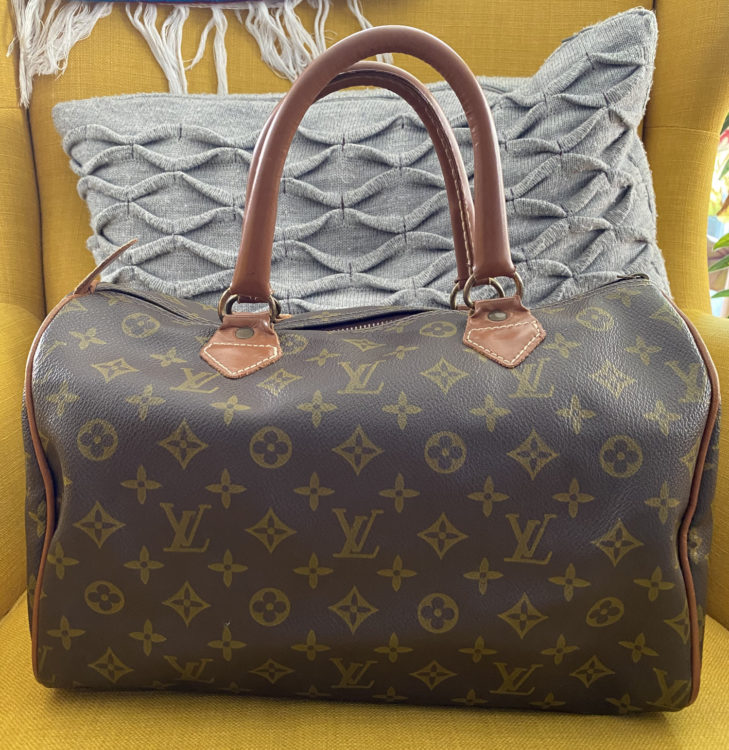 Vintage suitcase in monogram canvas by Louis Vuitton, France 1970