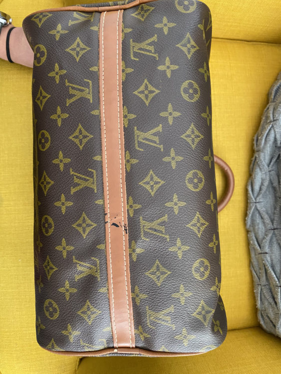 Vintage suitcase in monogram canvas by Louis Vuitton, France 1970