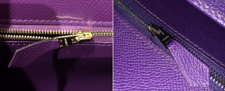 real hermes zipper